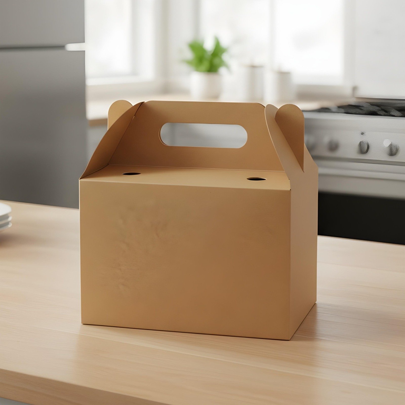 صندوق وجبات أوفست يدوية كبيرة